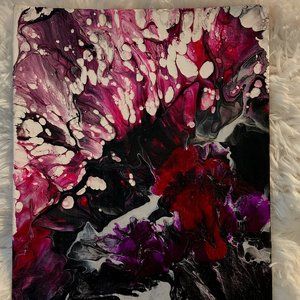 Acrylic Pouring Artwork "Pink Madness"